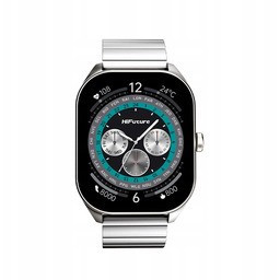 Smartwatch FutureFit Apex srebrny Bluetooth Android krokomierz HiFuture