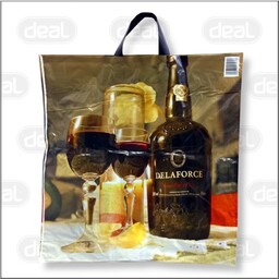Reklamówka z uchem 44x47cm LD 50szt Wino
