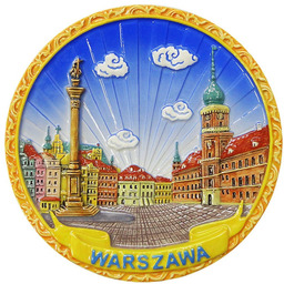 Talerz ceramiczny Warszawa Plac Zamkowy