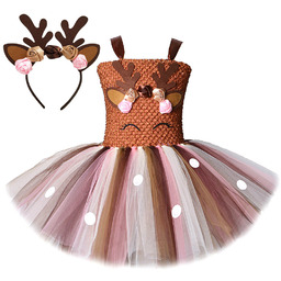 STRÓJ KOSTIUM SUKIENKA RENIFER JELONEK SARENKA BAMBI TUTU