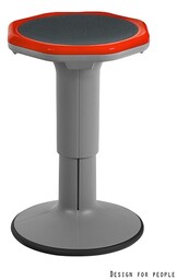 Taboret mogoo czerwono-szary balansujący unique