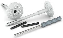 Kołki styropianu z metalowym trzpieniem 36cm 50szt