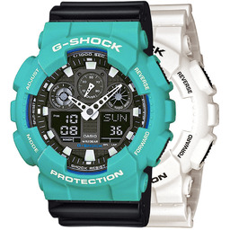 G-SHOCK SET GA-100B-7AER + BEZEL 10410475 + PASEK