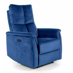 Fotel masujący z podgrzewaniem Neptun Granatowy Bluvel 86