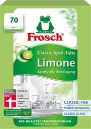 Frosch, tabletki do zmywarek, Classic, limonkowe, 70 sztuk