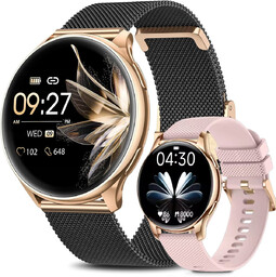 Zegarek SMARTWATCH Rubicon RNCF30 rosegold/black bransoleta + pasek