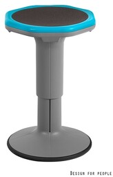 Taboret mogoo niebiesko-szary balansujący unique
