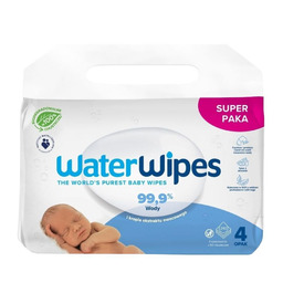 WaterWipes Sensitive+ noworodek i niemowlę Chusteczki, 4 x