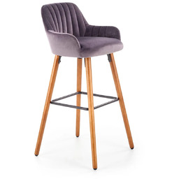 Edinos Szary tapicerowany hoker z oparciem L3-P27