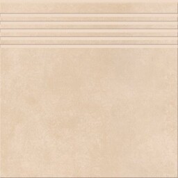 Gres szkliwiony stopnica ARES warm beige mat 29,8x29,8