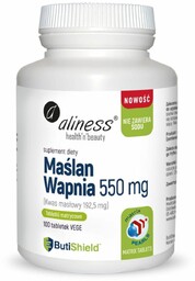 Aliness Maślan Wapnia 550 mg bez sodu -