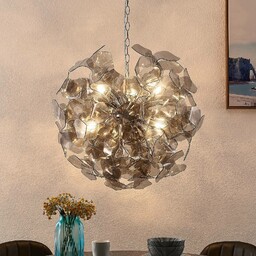Lindby Moscalina lampa wisząca, szary dym
