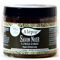 Czarne Mydło Savon Noir z Olejem Arganowym, Alepia,