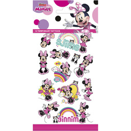 Tatuaże zmywalne Myszka Minnie - 12 szt.