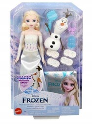 Disney Frozen lalka Elsa + figurka Olaf piasek