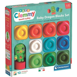 Clementoni Soft Clemmy zestaw klocków dla niemowląt, 10