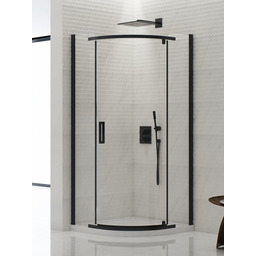 Kabina półokrągła 90x90 K-0469 New Komfort Black New