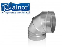Kolano wentylacyjne segmentowe krótkie SPIRO 90 250mm (BSK-250-90)