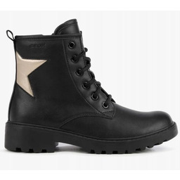 Geox Casey Botki Dziewczęce Czarne na Zamek 30