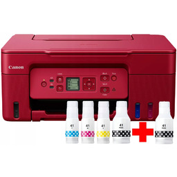 Canon Pixma G3470 WiFi Czerwona Dodatkowy tusz czarny