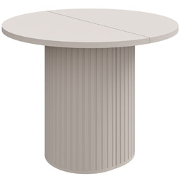 Stół rozkładany Ovalio Beż Piaskowy 100(188)x100 cm