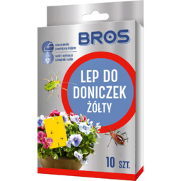 Bros Lep do doniczek żółty 10 szt.