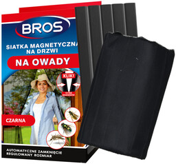 Moskitiera na drzwi na magnesy Bros czarna 160x220cm