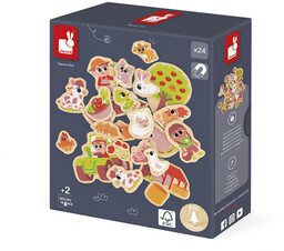 Janod Magnesy drewniane Na farmie 24 szt. 2+