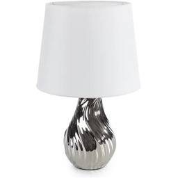 EUROFIRANY Lampka stołowa Reina 461249 Biało-srebrny