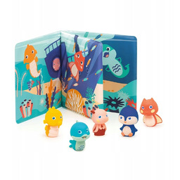 Książeczka Do Kąpieli Ludi Z 5 Pacynkami Morskie