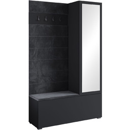 Szafa z siedziskiem do przedpokoju 115 cm garderoba