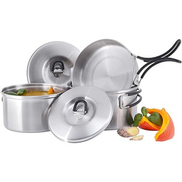 Tatonka Zestaw naczyń kempingowych Cookset Regular (5-częściowy) naczynia