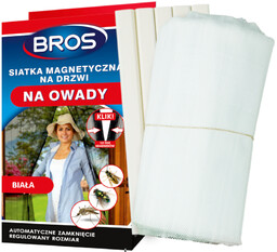 Moskitiera na drzwi na magnesy Bros biała 160x220cm