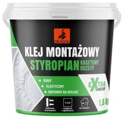 DRAGON Klej montażowy Styropian Kasetony Rozety 4,5 kg
