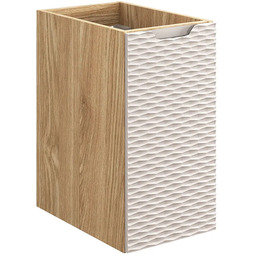 Edinos Beżowa wisząca szafka łazienkowa z frontem 3D