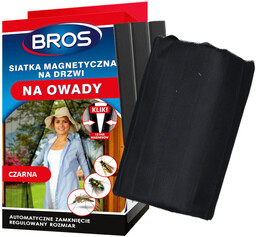 Moskitiera na drzwi na magnesy Bros czarna 100x220cm