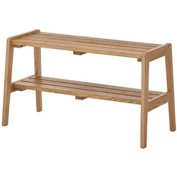 Ławka z półką dąb olejowany 80 cm Soline