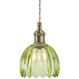 Lampa Wiszące Markslöjd, Gotta, antyczny mosiądz, salon, szkło