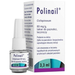 Polinail lakier do paznokci leczniczy 80 mg/g, 3,3