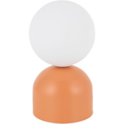 Lampka nocna stalowa pomarańczowa 21cm 1-punktowa MIKI SALMON