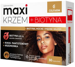 Maxi Krzem + Biotyna, 30 kapsułek