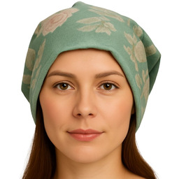 Czapka Damska Beanie Włoska Cienka Smerfetka Miętowa