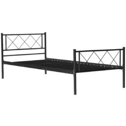 ŁÓŻKO METALOWE 90x200 CZARNE MBD9216