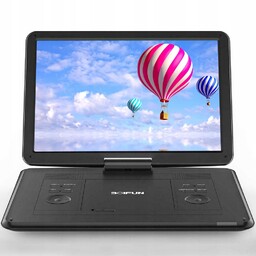 Samochodowy Odtwarzacz DVD LCD 17.5" Przenośny Fioletowy Akumulator