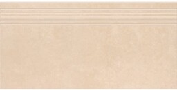 Gres szkliwiony stopnica ARES warm beige mat rect