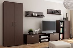 Elior Meblościanka do salonu Pixelo 4X - wenge