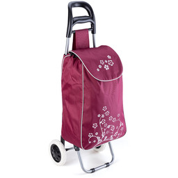 Orion Torba na kółkach FLOWER bordowa