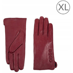 Eleganckie skórzane rękawiczki damskie z guziczkami Buffalo rk23318-6