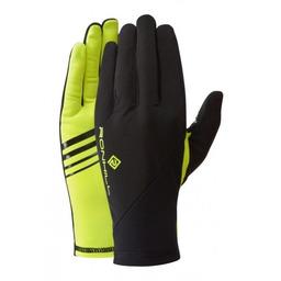 RONHILL Rękawiczki do biegania WIND-BLOCK GLOVE black/fluo yellow