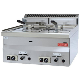Gastro M Frytownica gazowa 2-komorowa nastawna 2 x